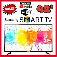 Телевізор Samsung 42 дюйма SMART TV Телевізор Самсунг 42 дюйма 4к Смарт тв Т2