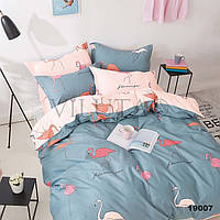Комплект постельного белья подростковый 19007 фламинго ранфорс Вилюта