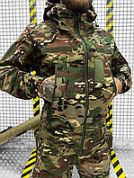 Демисезонная военная форма, тактический боевой костюм осенний, форма софтшелл мультикам fd782 L