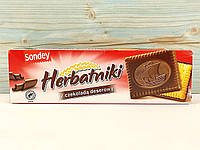 Печенье с черным шоколадом Sondey Herbatniki 125 г (Польша)