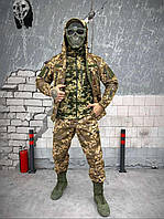 Демисезонная военная форма 4 в 1, костюм softshell пиксель, армейская форма утепленная, форма софтшелл