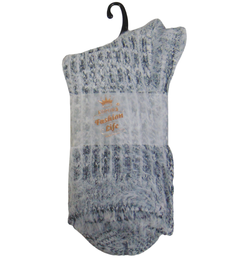 Пухнасті шкарпетки альпака Корона 2551-1 37-41 сірі, фото 1