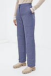 Утеплені жіночі стьобані штани Finn Flare FWB11071-149 сині M, фото 3