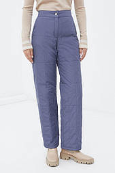 Утеплені жіночі стьобані штани Finn Flare FWB11071-149 сині M