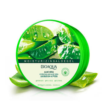 Гель для обличчя заспокійливий Bioaqua Aloe Vera Hydrating and Aloe Vera 220 г зволожувальний