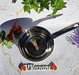 Сотейник ківш із неіржавкої сталі з кришкою 2.1 л Maestro MR-3513-16S Ківш неіржавка індукційне дно, фото 3