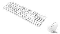 Комплект клавіатура + миша Xiaomi MiiiW wireless keyboard and mouse set White MWWK01 / MWWM01(1699266701754)