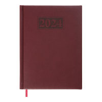 Щоденник датований 2024 BM.2109-13 GENTLE A5 темно-червоний, штучна шкіра/поролон (20)