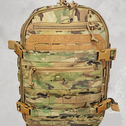 Рюкзак тактичний штурмовий з клапаном для шолома Warrior Spirit WS-RSh Multicam