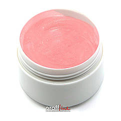 Гель для нарощування нігтів Silcare Cover Glitter рожево-бежевий із золотим шиммером, 50 мл