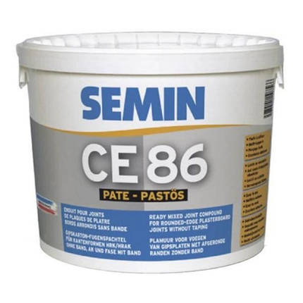 Шпаклівка SEMIN CE 86 PATE для закладення стиків гіпсокартону без армувальної стрічки, 10 кг, фото 1