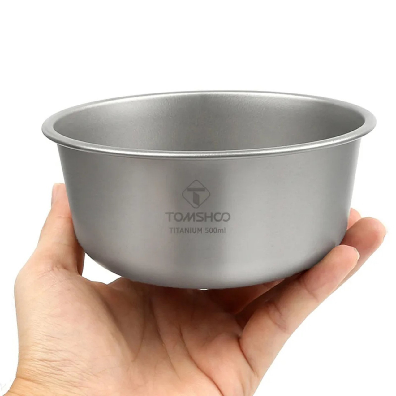 Тарілка з титану туристична глибока миска титану 500 мл Tomshoo titanium 131 х 57 мм