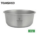 Тарілка з титану туристична глибока миска титану 500 мл Tomshoo titanium 131 х 57 мм, фото 9
