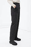 Утеплені жіночі стьобані штани Finn Flare FWB11071-200 чорні L, фото 3