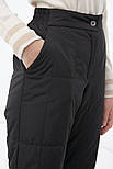 Утеплені жіночі стьобані штани Finn Flare FWB11071-200 чорні L, фото 5