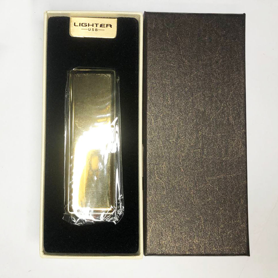 USB зажигалка в подарочной упаковке с двумя спиралями накаливания. WZ-862 Цвет: золотой - фото 5 - id-p1974814058