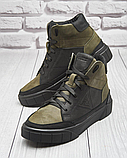 Чоловічі теплі зимові стильні черевики  з натуральної шкіри Guess model-319, фото 3