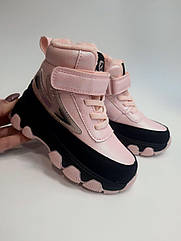 Зимові черевики для дівчинки Clibee 355 pink рожеві р.26-31