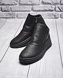 Чоловічі теплі зимові стильні черевики  з натуральної шкіри Billionaire model-В60, фото 4