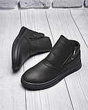 Чоловічі теплі зимові стильні черевики  з натуральної шкіри Billionaire model-В60, фото 5