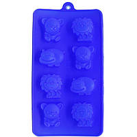 Форма для льда силиконовая MiC Зоопарк синий (710125) OB, код: 7764373