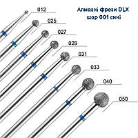 Фреза алмазна 001  Куля  синя  DLX ( розміри- 014,025,031,033,040,050 )