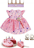 Набір для ляльки Бебі Борн День народження торт і плаття BABY born Deluxe Happy Birthday Set 43cm