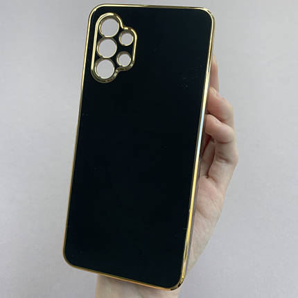 Чохол для Samsung Galaxy A32 5G (A326B) глянсовий із золотою окантовкою чохол на самсунг а32 5г чорний h7y, фото 1
