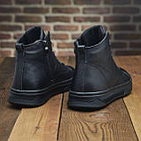 Чоловічі теплі зимові стильні черевики  з натуральної шкіри Baldinini model-В71, фото 5