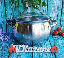 Каструля 3.0 л із неіржавкої сталі Maestro MR-3516-18 Індукційна з неіржавкої сталі термоакумулювальне дно