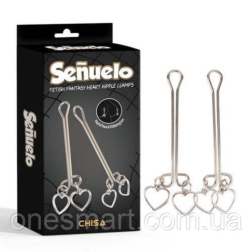 Затискачі на соски CHISA Fetish Fantasy Heart Nipple Clamps