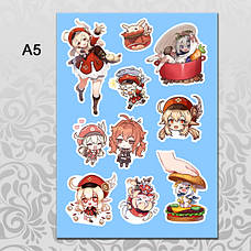 Стікери Genshin Impact без порізування