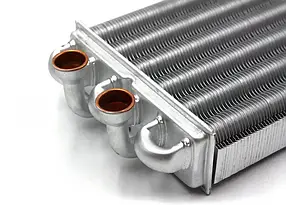 Бітермічний теплообмінник для газового котла Egis 24 kw (після 2008 р) короткий-220 мм 65106300, фото 4