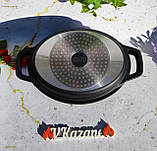 Каструля + сковорода гриль з антипригарним покриттям 3.3 л 26 см Maestro MR-4126 Казан індукційний, фото 4