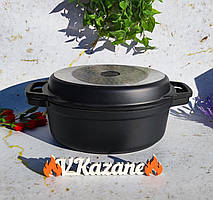 Каструля + сковорода гриль з антипригарним покриттям 3.3 л 26 см Maestro MR-4126 Казан індукційний