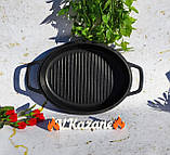 Каструля + сковорода гриль з антипригарним покриттям 3.3 л 26 см Maestro MR-4126 Казан індукційний, фото 5