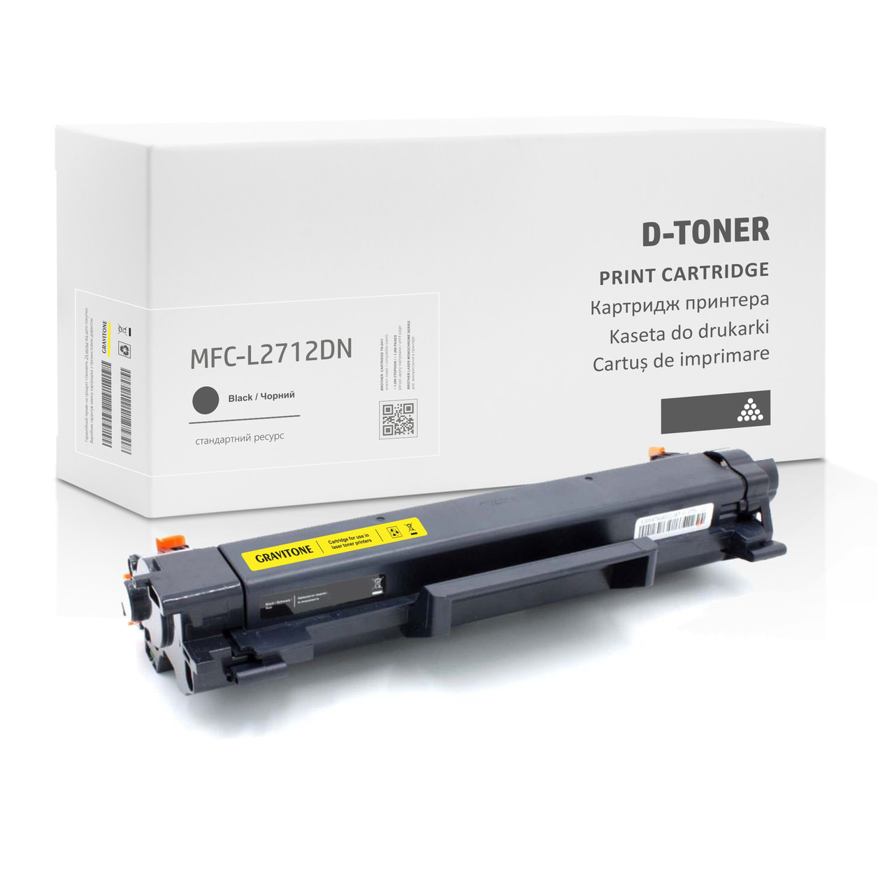 Сумісний картридж Brother MFC-L2712DN (тонер-картридж) стандартний ресурс, 1.200 стор., аналог від Gravitone, фото 1