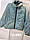 Молодіжна коротка куртка в мятному кольорі вільного крою/ Розміри   M   L, фото 6