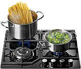 Плита газова 4 конфорки Concept PDV 7460 bc (загартоване скло, WOK пальник, електрозапалювання), фото 7