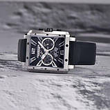 Гібридний (Кварц + механічний хронограф) годинник із сапфіровим склом Pagani Design PD-1725 Silver-Black, фото 2