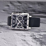 Гібридний (Кварц + механічний хронограф) годинник із сапфіровим склом Pagani Design PD-1725 Silver-Black, фото 4