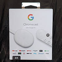 Медіаплеєр Google Chromecast TV 4K смарт тв приставка