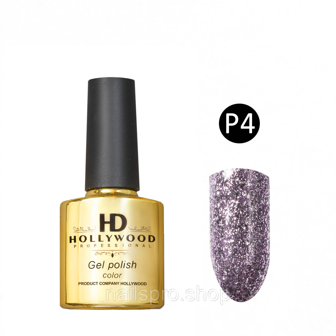 Гель лак Платина П4 HD Hollywood 8 ml