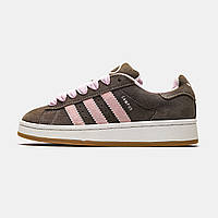 Кроссовки Adidas Campus Brown Pink, женские кроссовки, адидас кампус