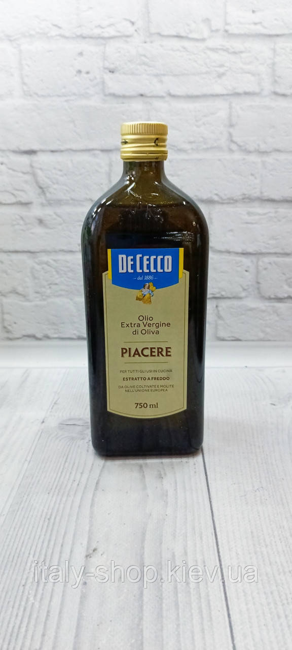 Оливкова олія з Італії De Cecco Piacere Extra Virgin 750 мл, Італія