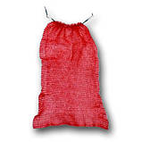 Сітка-мішок овочева розмір 30х47 до 10 кг червона з ручкою 100 шт/уп., фото 2