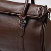 Жіноча шкіряна сумка з двома ручками коричнева P114 8792-9 brown, фото 4