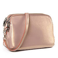 Клатч женский кожаный маленькая сумочка P64 8725-220 bead light khaki