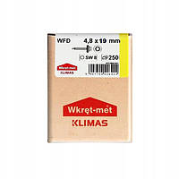 Кровельные саморезы 7016 Wkret-Met 4,8 х19 мм по металлу (250 шт.) с резиновой шайбой EDPM для металлочерепицы