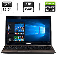 Ноутбук Asus K53S/ 15.6" (1366x768)/ Core i5-2450M/ 8 GB RAM/ 256 GB SSD/ GeForce 610M 2GB